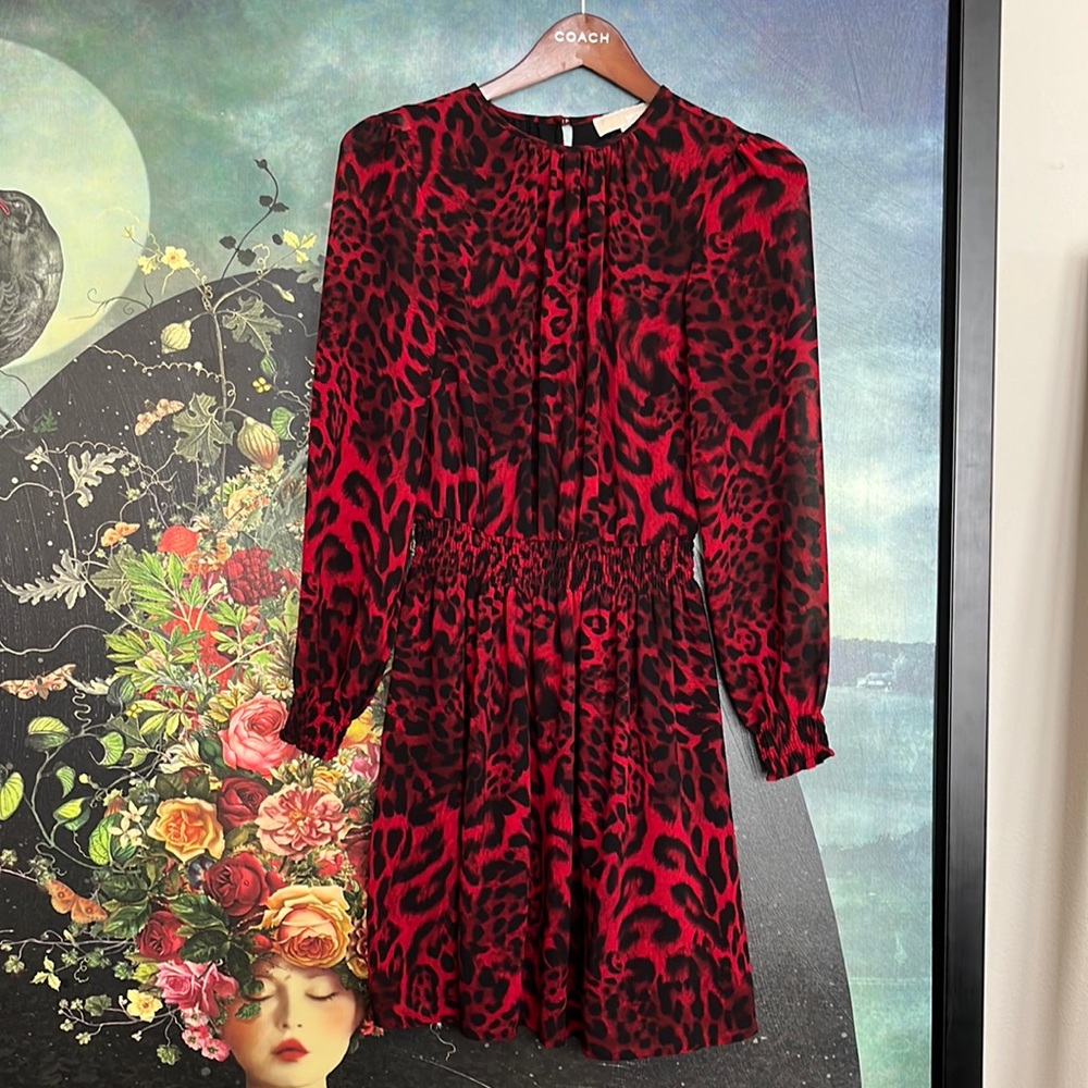 XS Michael Kors animal print dress